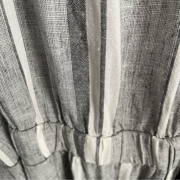 Cloth & Stone Gray Striped Sleeveless Jump Suit linen blend size medium NWT - Picture 12 of 14